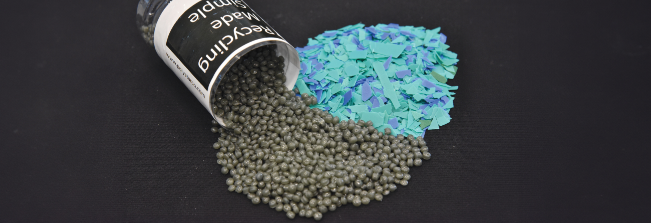 pellets reciclados de plástico rígido